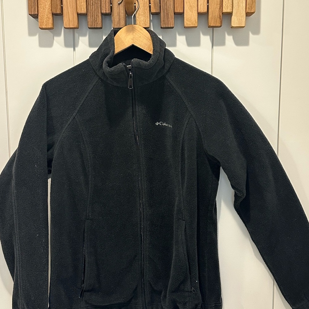 Columbia Black Fleece Jacket - Full Zip